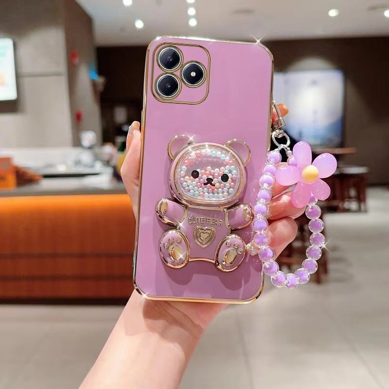 Fragance X - Luxury Plating Quicksand Bear Holder Flower