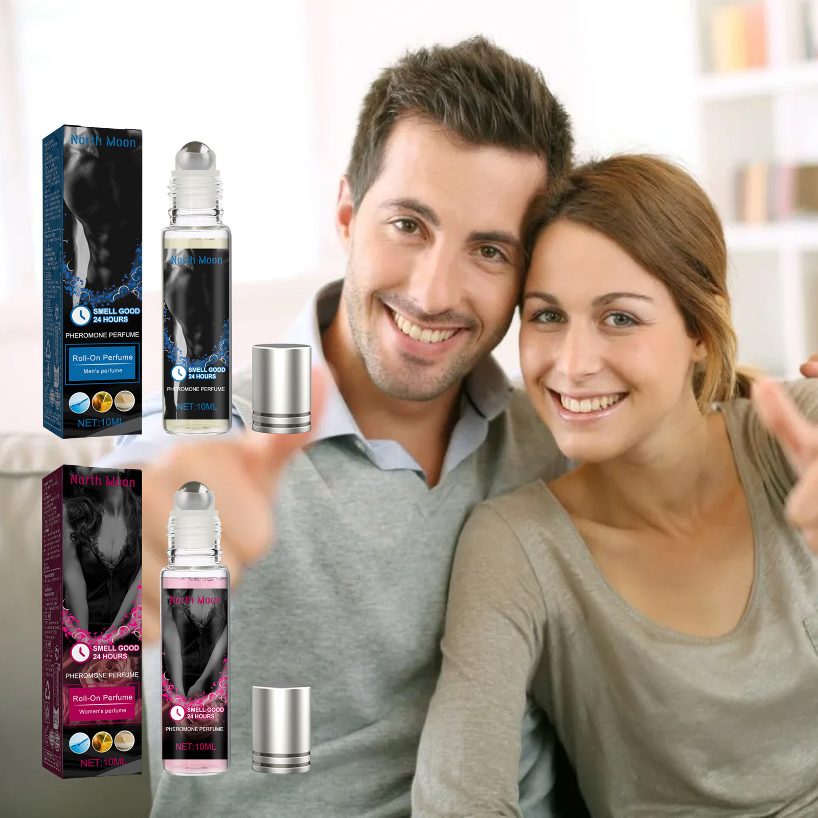 Perfume Light Fragrance - Pheromone Roll-On Perfume, Mild & Natural,
