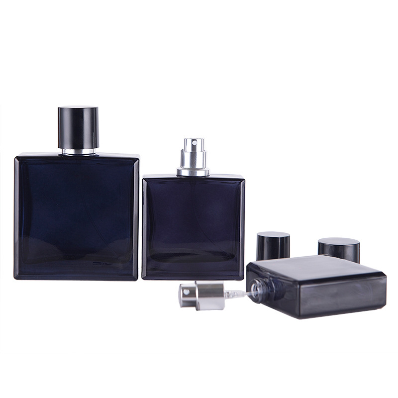 Perfume Imperium Fragrance World - 30/50ml Dark Blue Clear Flat Square