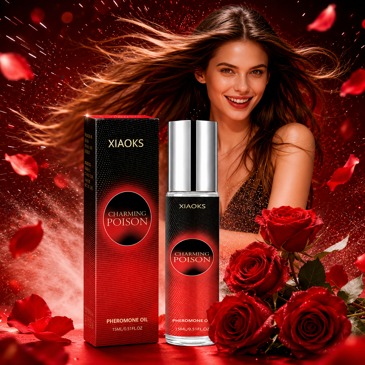 Women's Rose Pheromone Roll-On - Perfume Top Fragrance บทวิจารณ์และราคา
