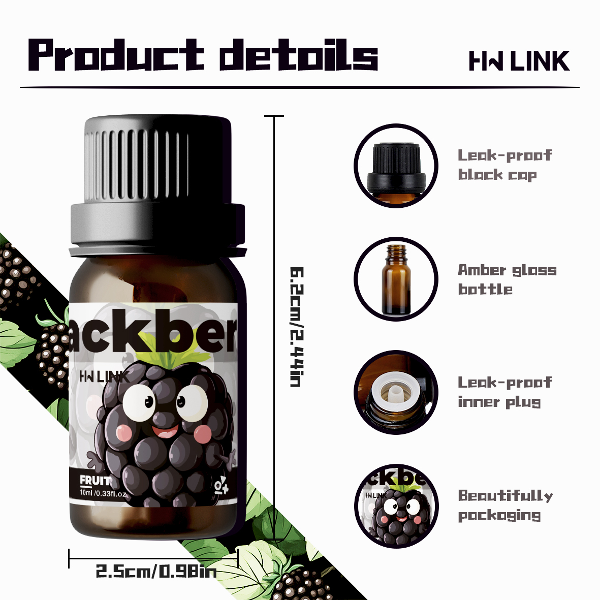 Blackberry Essential Oil Black - Perfume Fragrance Oils For Candles บทวิจารณ์และราคา