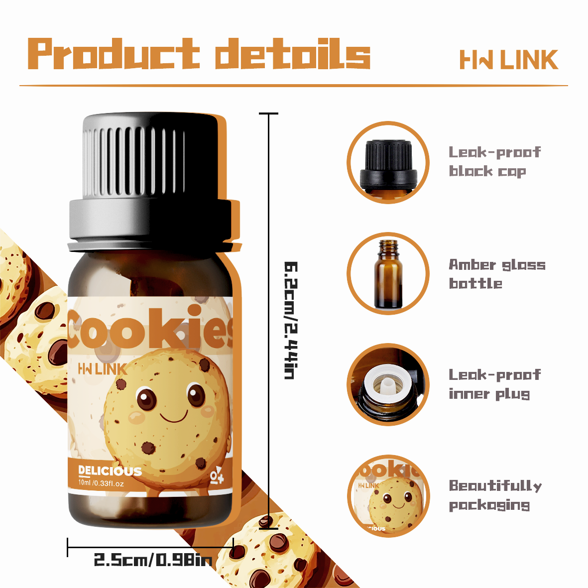 10ml Cookies Essential Oils Pe - Perfume Fragrance Oils For Candles บทวิจารณ์และราคา