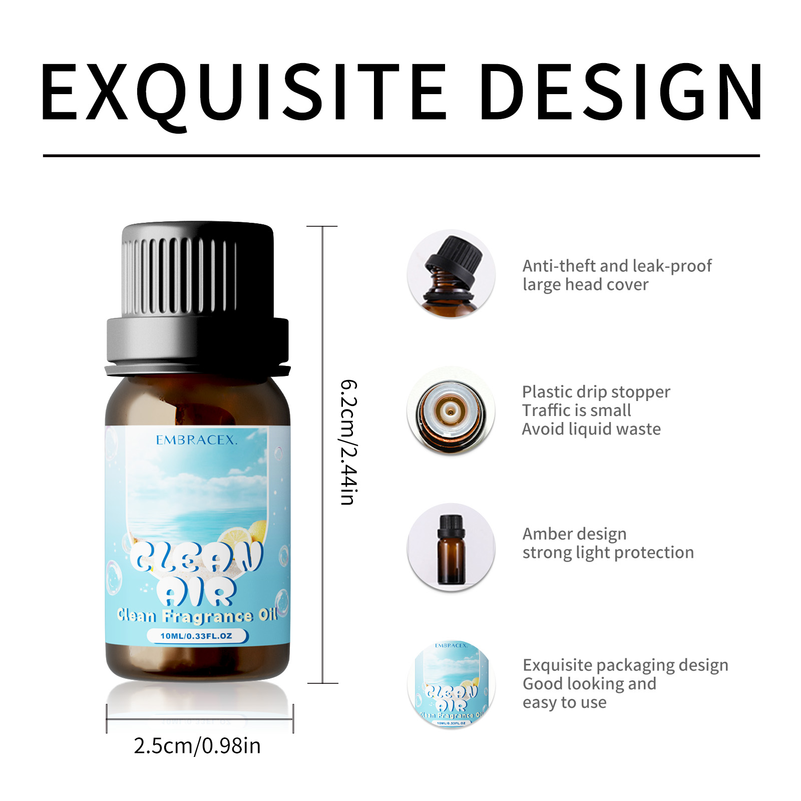 10ml Clean Air Essential Oil L - Perfume Fragrance Oils For Candles บทวิจารณ์และราคา
