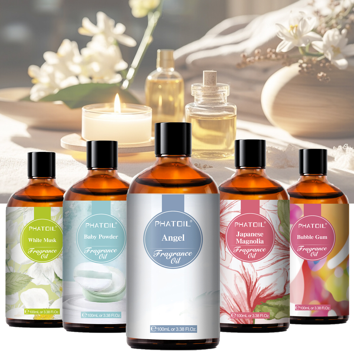 PHATOIL 100ml Aroma Fragrance  - Perfume Fragrance Oils For Candles บทวิจารณ์และราคา