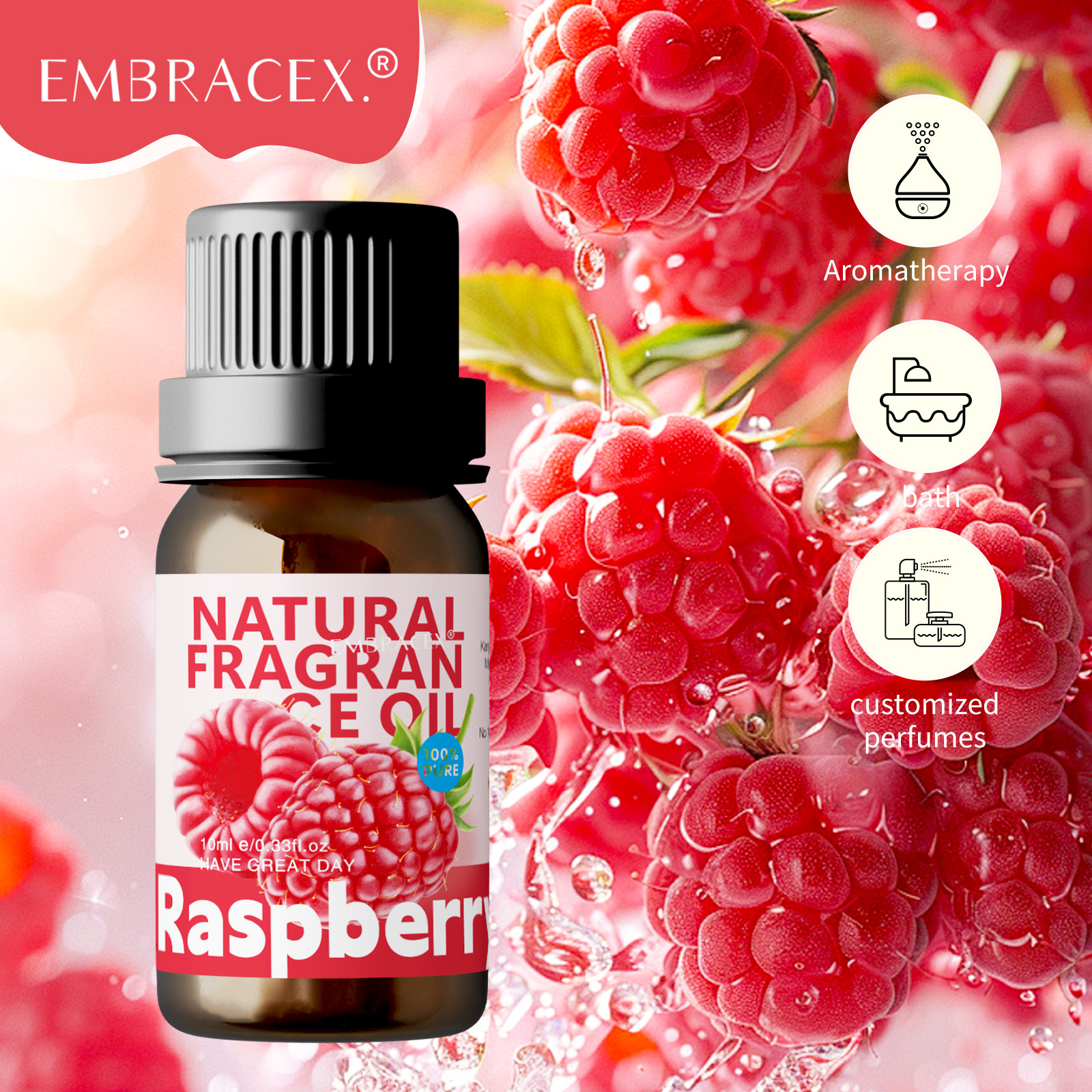 10ml Raspberry  Fragrance Esse - Perfume Fragrance Types For Women บทวิจารณ์และราคา