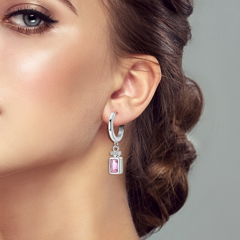 925 Sterling Silver Earrings W - Perfume Fine Fragrance บทวิจารณ์และราคา