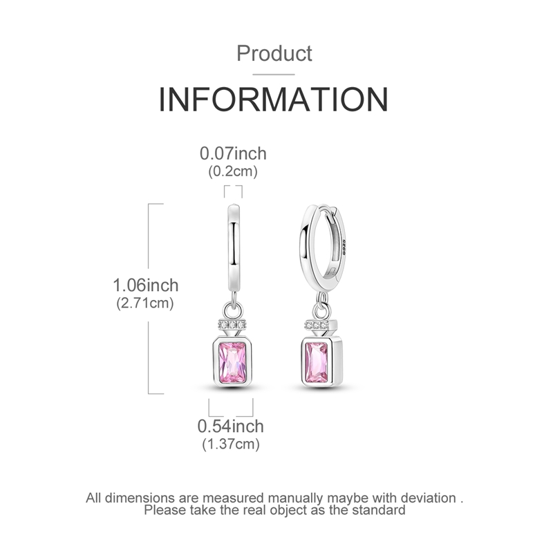 925 Sterling Silver Earrings W - Perfume Fine Fragrance บทวิจารณ์และราคา