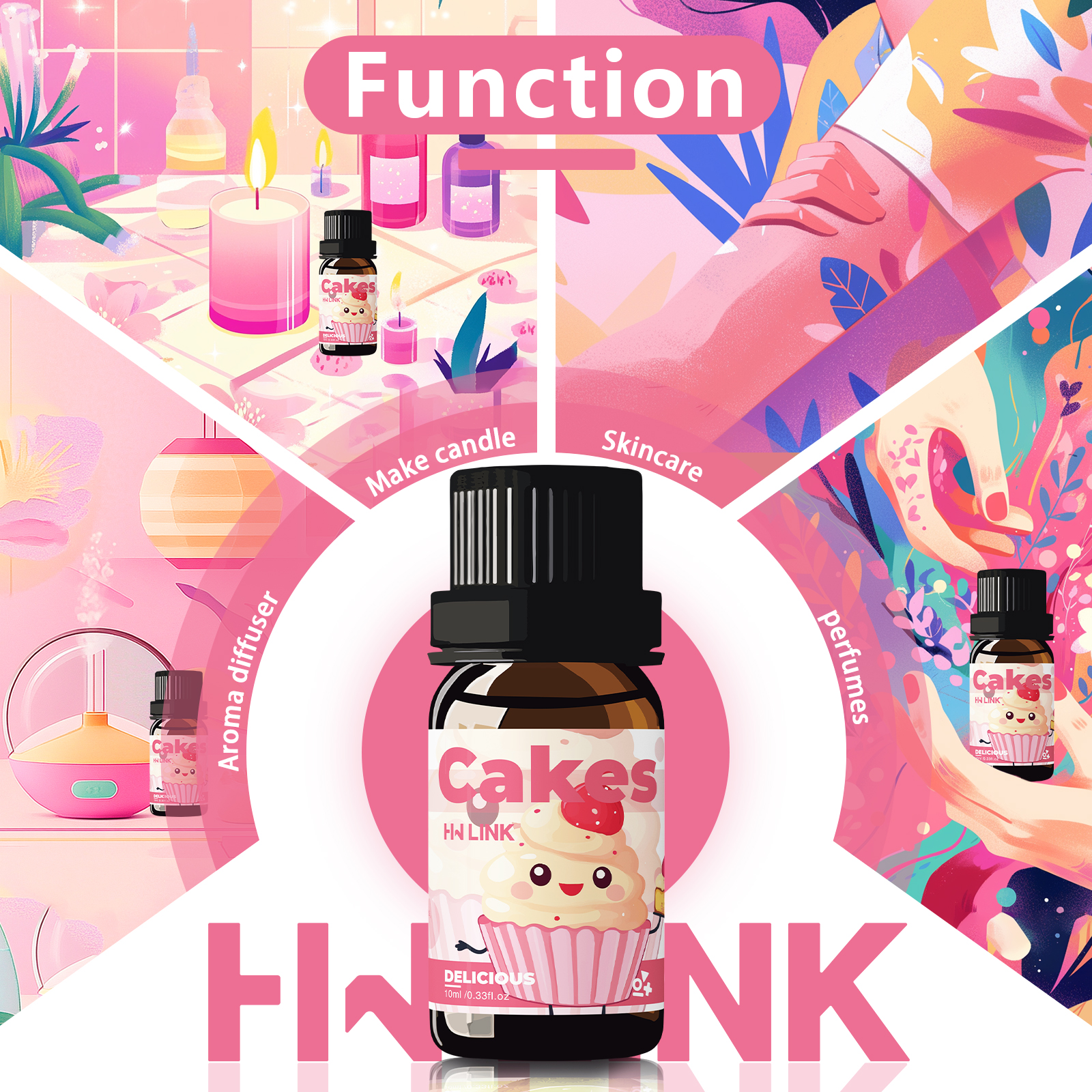 10ml Cakes Essential Oils Perf - Perfume Fragrance Oils For Candles บทวิจารณ์และราคา