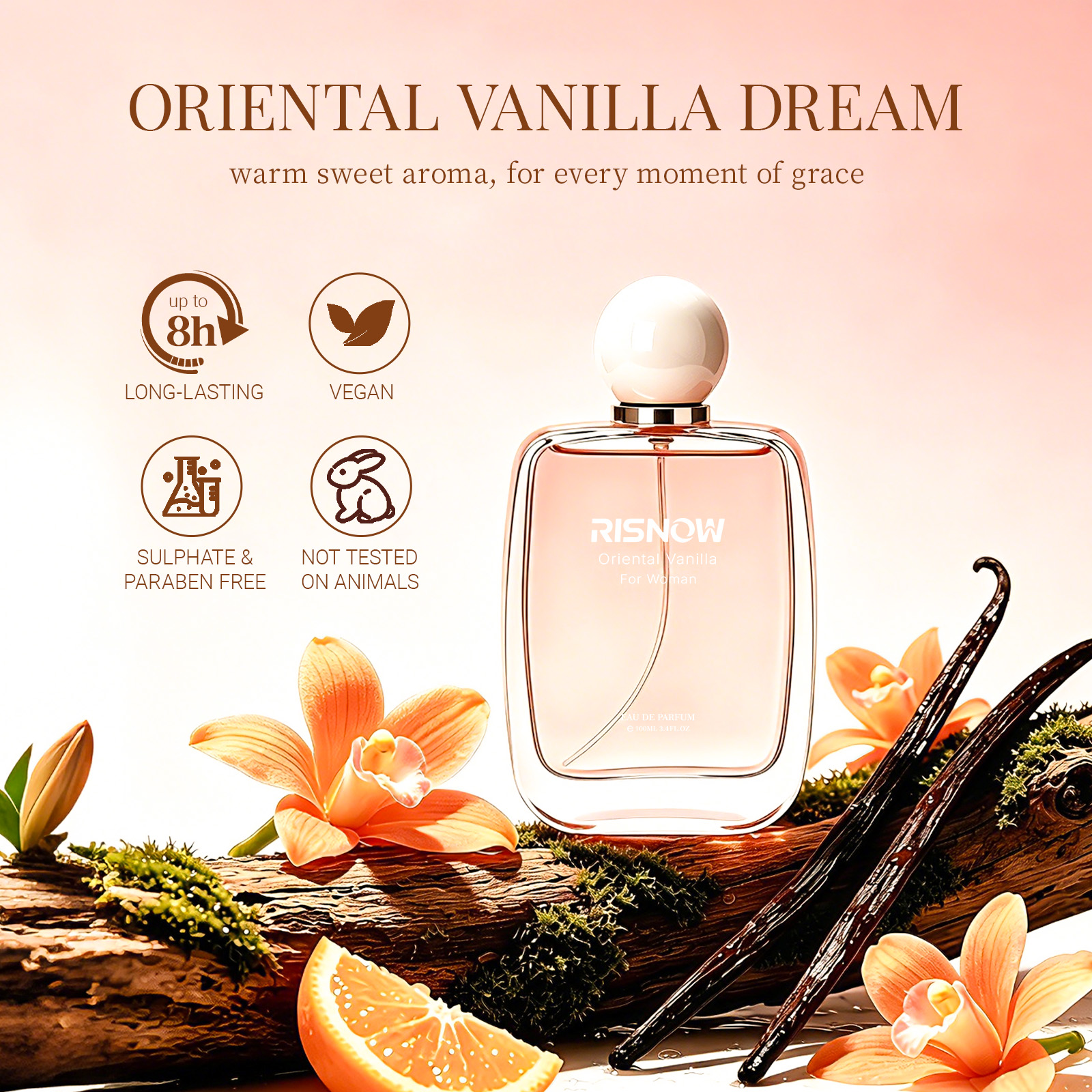 RISNOW Orientall Vanilla Eau d - Perfume Floral Fragrance บทวิจารณ์และราคา
