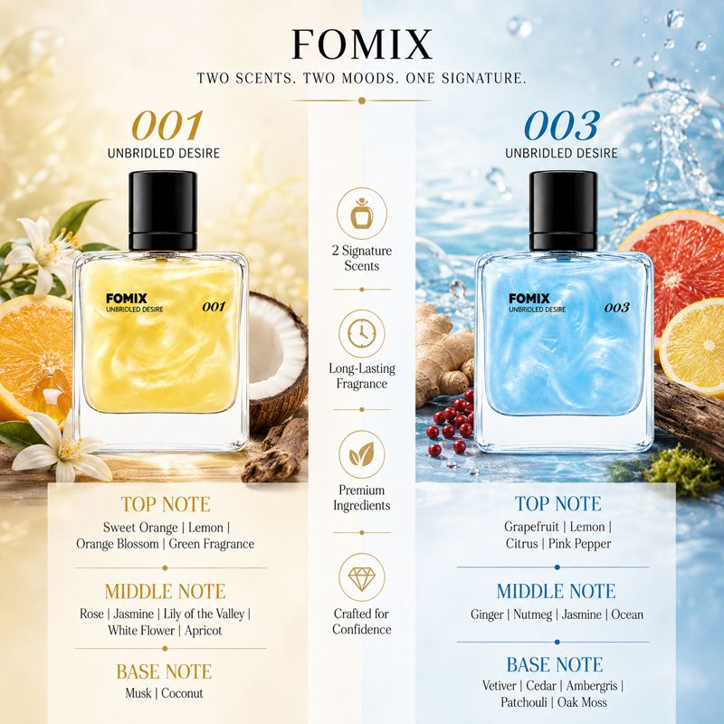FOMIX 2PCS Men's Perfume Set,  - Perfume Fragrance Making บทวิจารณ์และราคา