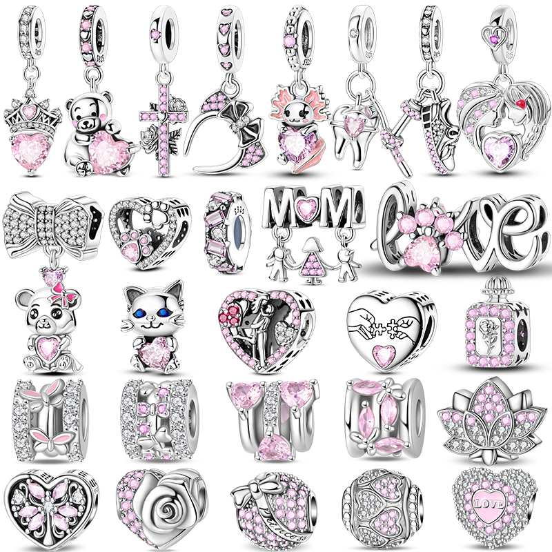 925 Sterling Silver Pink Charm - Perfume Fine Fragrance บทวิจารณ์และราคา