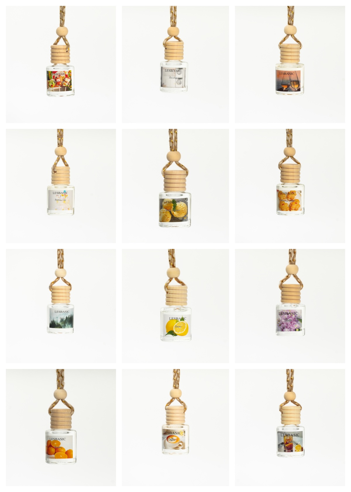 Vintage Floral Mini Glass Hang - Fragrance Perfume Car บทวิจารณ์และราคา