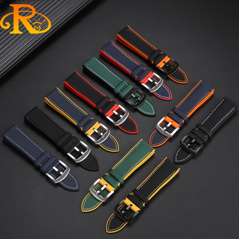 22mm blue fluoro rubber Watchb - Fragance X บทวิจารณ์และราคา