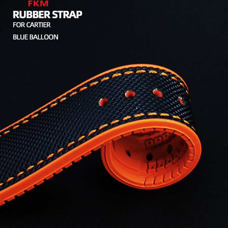 22mm blue fluoro rubber Watchb - Fragance X บทวิจารณ์และราคา
