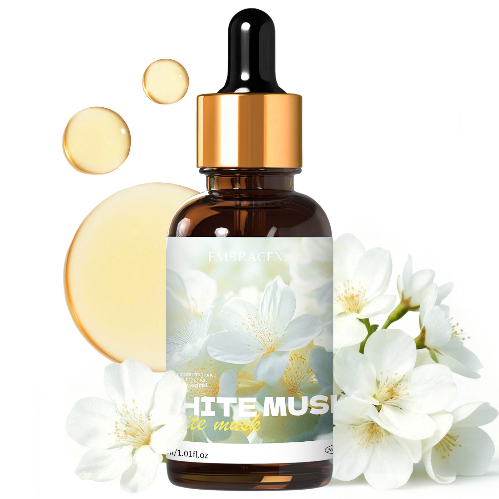30ml White Musk Essential Oil  - Perfume Fragrance Oils For Candles บทวิจารณ์และราคา