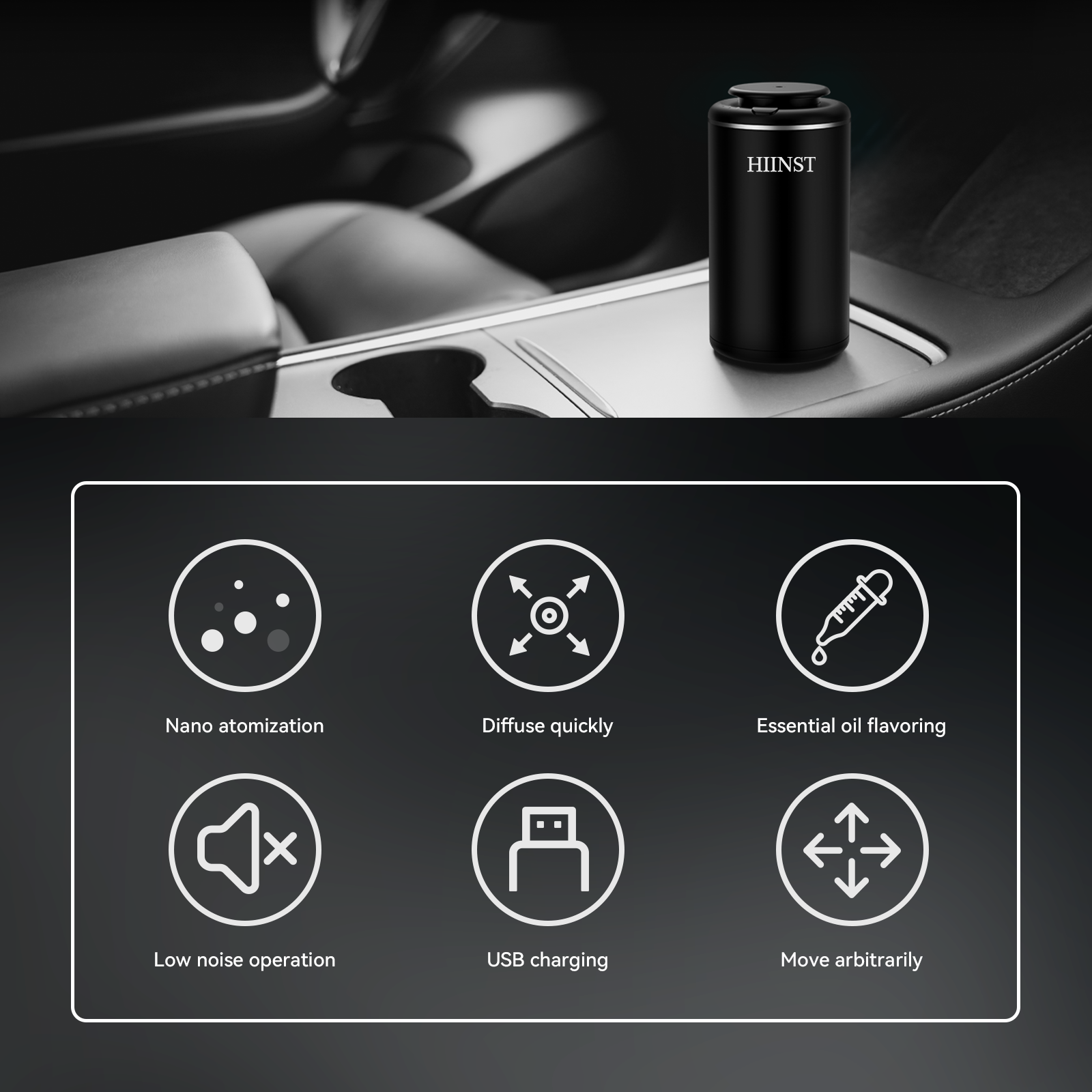 HIINST Luxury USB Rechargeable - Fragrance Perfume Car บทวิจารณ์และราคา